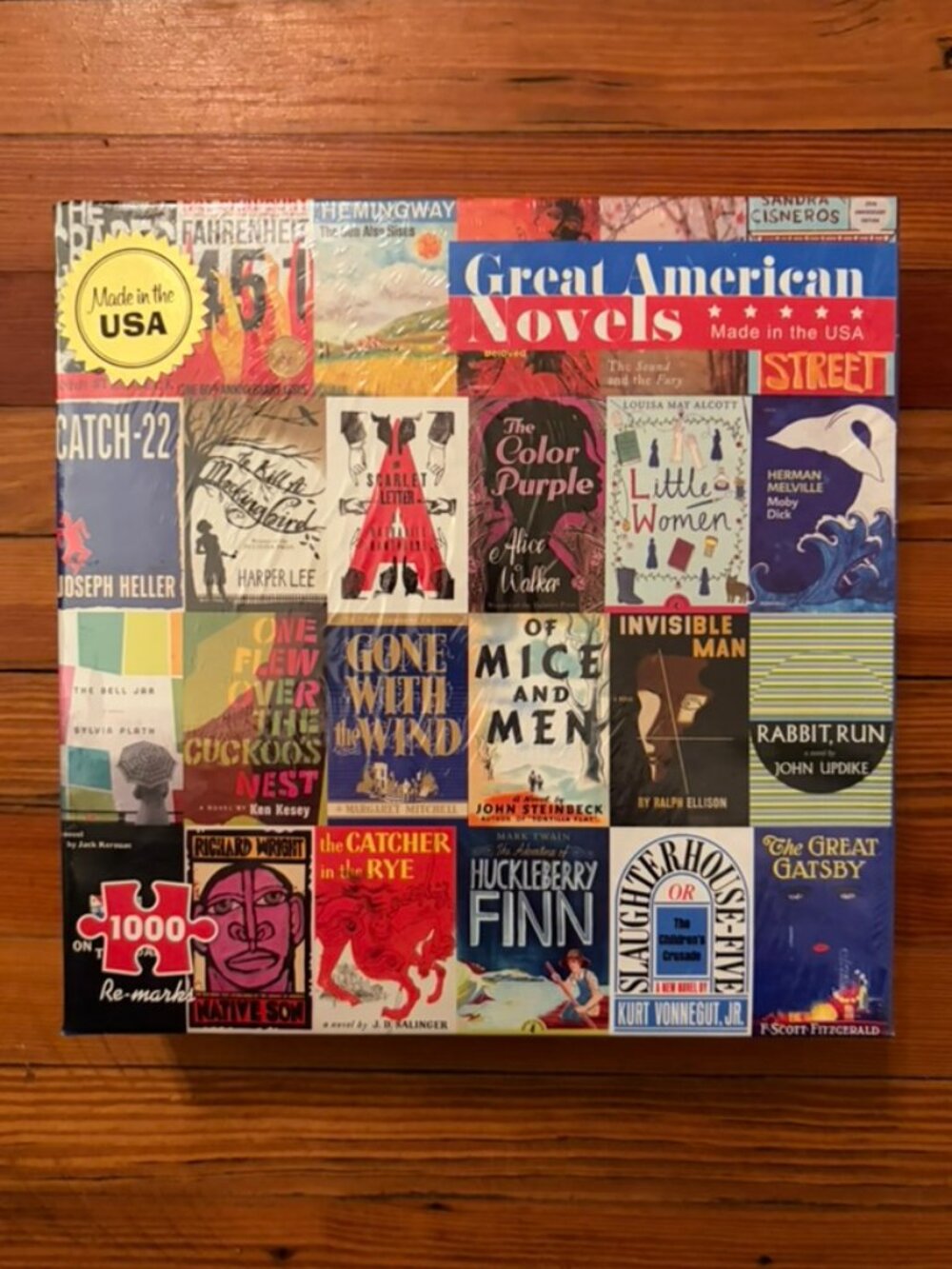 Unopened Re-marks 1000 Piece "Great American Novels" Puzzle